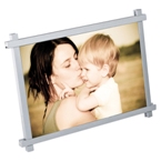 Metal picture frame (10 x 15 cm photo size).
