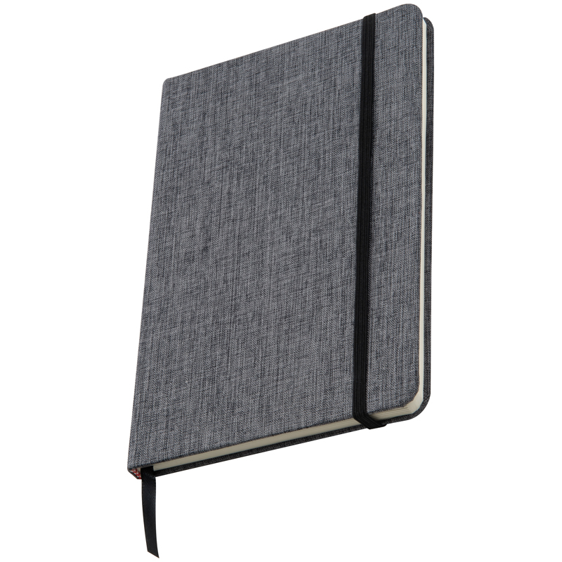 300D canvas A5 journal/notebook, 160 lined pages, bookmark and e