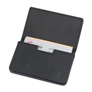 Business card case with black-lacqered metal plate