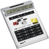 12 Digit dual-power calculator with removable plate - for easy b