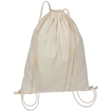 Natural Cotton drawstring bag.