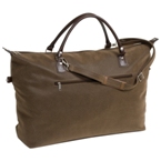 XL Brown "leatherette" designer travel bag.