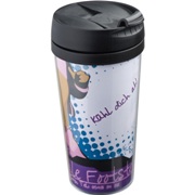 Leakproof thermal mug with paper inlay