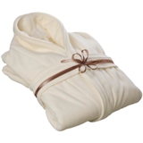 Soft polar fleece dressing gown/bathrobe.