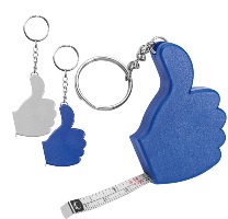 Like key ring with 1m tape measure