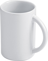 300ml Glossy ceramic mug in a slim design, half-moon design hand