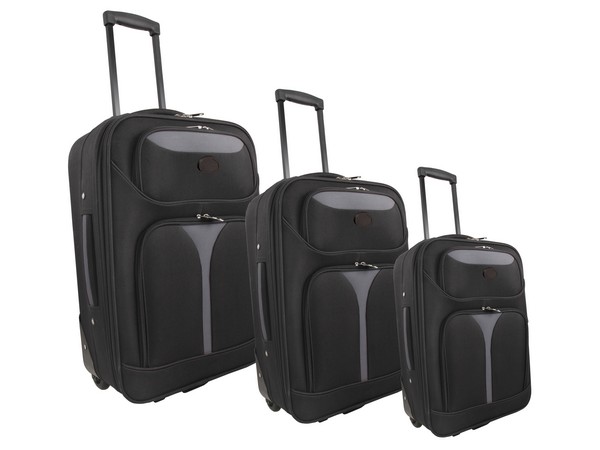 Soft Case Luggage Bag Set [of 3] - Avail in Black or Blue