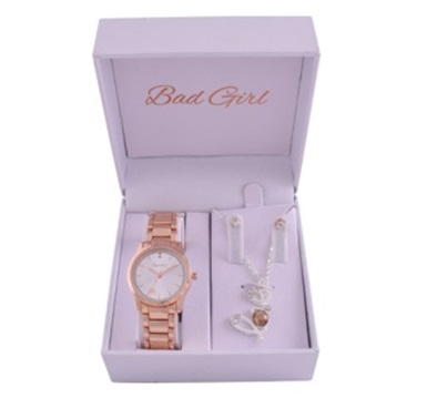 Ladies Gift Set. Watch & Necklace Set in Gift Box