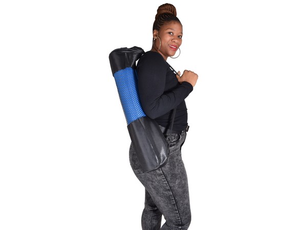 Blue Yoga Mat & Carry Bag