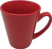 Latte Mug unbranded-red