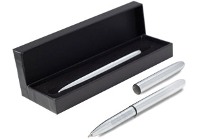 Mini metal pen in black presentation box. - Available: