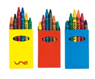 Cartoon Crayon Set - Avail in: Red, Yellow or Blue