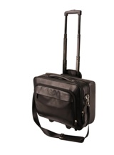 Leather Executive Trolley Case15.4Black