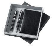 Modus Gift Set : Bp+ Rb Set with Passport Cover ; Black