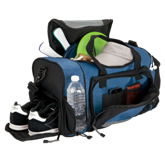 Sport Duffel Bag with Shoe Compartment - Available in Black or B