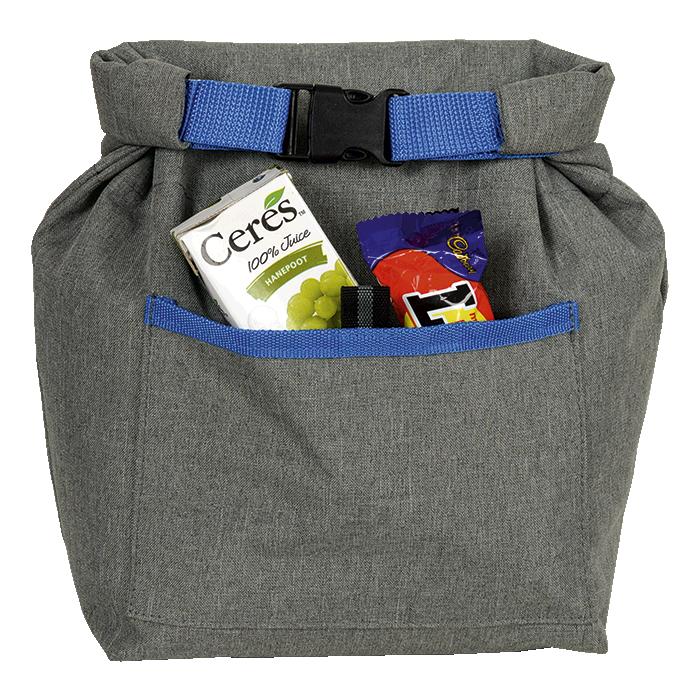 Melange 6 Can Cooler With Colour Trim - Avail in: Grey Melange/B