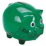 Plastic Piggy Bank - Clear