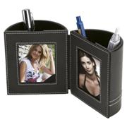 Dual Pen Holder with 2 Photo Frames