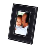 Small Leatherette Photo Frame - Available in: Black