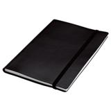A5 Journal With Elastic Band Closure - 80 Pages - Black