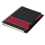 Coloured Stripe Notebook with Pen - Available in: Blue, Green &