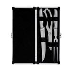 Carving Set in Aluminium Case  - Available in: Silver