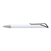 White Barrel Geometric Swan Shaped Ballpoint Pen