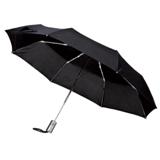 Auto-Open Compact 3-Fold Umbrella - Black