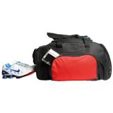 Shaped Side Pocket Sports Bag - Black, Blue, Silver or Red