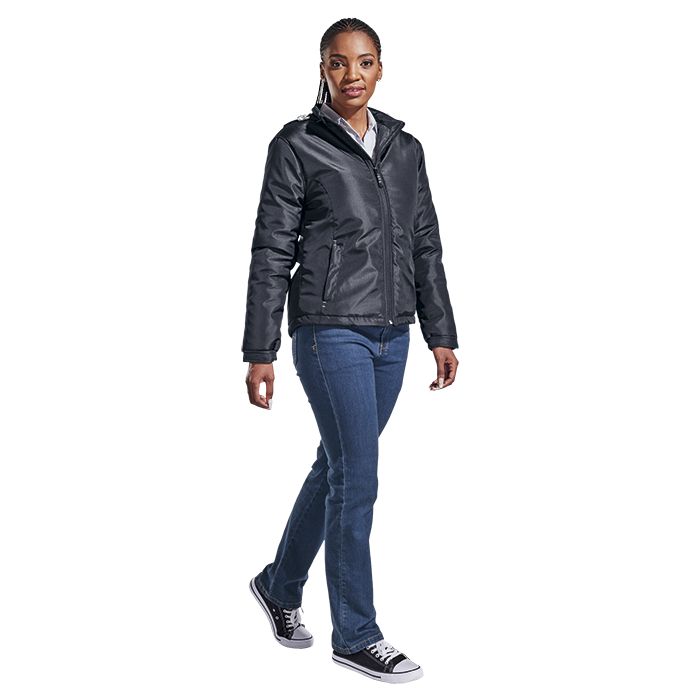 Ladies Cooper Jacket - Avail in: Black/Silver or Navy/Silver