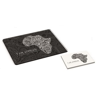 Andy Cartwright  I am African -  Glass Serving Board