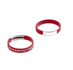 Aids Silicon Wristband with Metal Plate