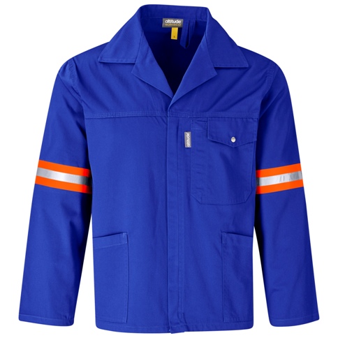 Site Premium Polycotton Workwear Jacket - Reflective Arms - Oran