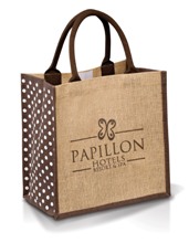 Polka Shopper - Available in Green or Brown