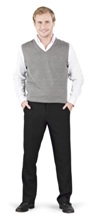 Trenton V-Neck Sleeveless Sweater - MEN