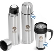 Coffee-&-Me Flask and Stainles Steel Mug Set