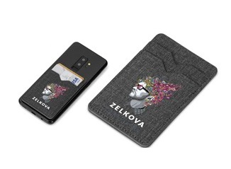 Aurora Double Phone Card Holder - Grey