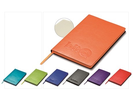 Showcase A5 Notebook - Cyan, Blue, Grey, Lime, Orange, Purple or