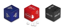 Peppermint Cube - Avail in Blue, Red, Black, White, Green or Ora