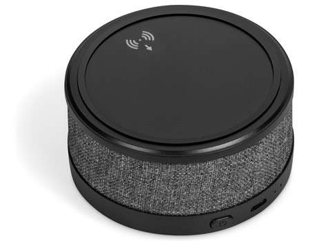 Aberdeen Wireless Charger & Bluetooth Speaker - Grey