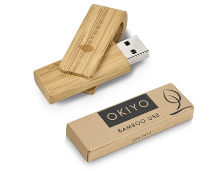 Okiyo Eco Friendly Bakemono 32GB Bamboo Memory Stick