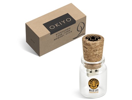 Okiyo Eco Friendly Bishounen Cork Memory Stick - 16GB