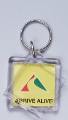 Snap together. Insert size 52 x 25mm - Customised Keyring