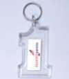 No 1 clear - takes printed insert - Customised Keyring