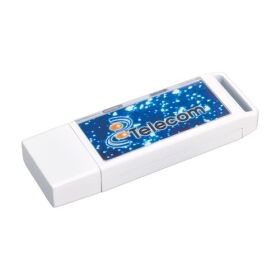 USB storage drive - 1 Gig - Available in Blue, Clear, Green, Red