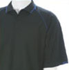 8 Tone Polo Golf Shirt - Black/Royal