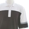 Atlantic Golf Shirt - Black/White/Grey