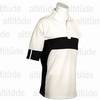 Europa Golf Shirt - White/Black
