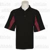 Knight Golf Shirt - Black/Wine