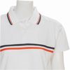Ladies Breezer Golf Shirt - White/Navy/Orange